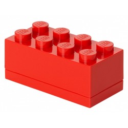 Czerwone minipudełko klocek 8 LEGO