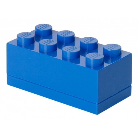 Niebieskie minipudełko klocek 8 LEGO