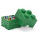 Zielony pojemnik na drobne zabawki KLOCEK LEGO
