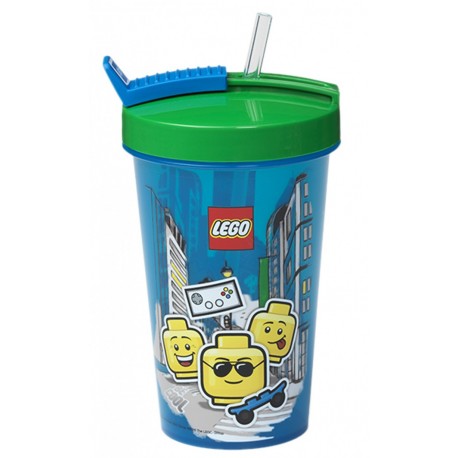 Kubek ze słomką Boy LEGO 500ml