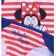 Weiß-roter, zweiteiliger Badeanzug , gestreift, Minnie Mouse Disney