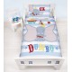 Weiß-hellblaue Kinderbettwäsche Einzelset 120x150cm Dumbo DISNEY