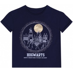 Granatowa,dziewczęca koszulka HOGWARTS Harry Potter