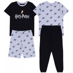 2 x Piżama czarno-szara Harry Potter