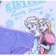 Weiß-lila Mädchen Unterwäsche-Set Unterhemd+Slip Anna und Elsa Schwestern Die Eiskönigin Frozen