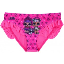 Neonowo-różowe majtki kąpielowe dziewczęce LOL Surprise!