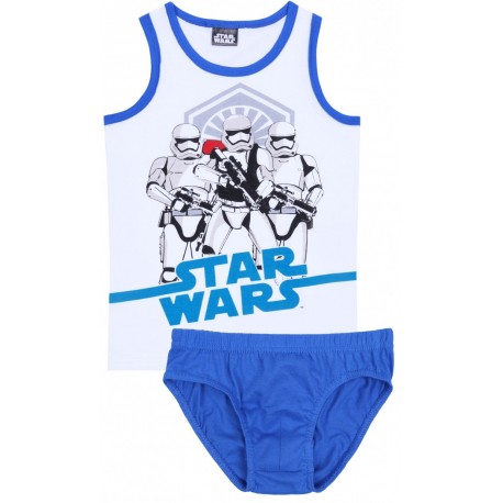 White and blue boys' underwear set STAR WARS
