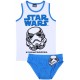 Weißes Unterhemd +blaue Unterhose, Unterwäsche-Set STAR WARS Disney