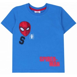Camiseta con manga corta, color azul Spider-Man