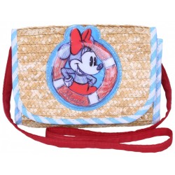 Straw Shoulder Bag Minnie Mouse DISNEY