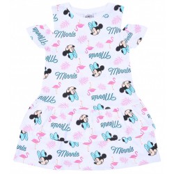 Weiß-pinkes Kleid mit Rüsche Minnie Mouse DISNEY