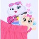 Pink-weißes Mädchen-Pyjama  Milady &amp; Pilou 44 Katzen 44 Cats