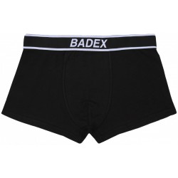 Czarne męskie bawełniane bokserki BADEX