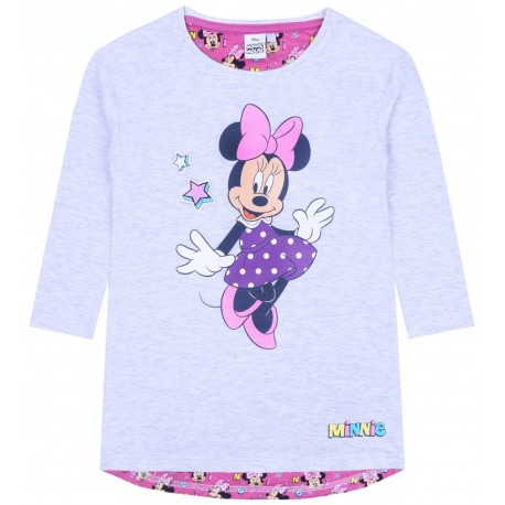 Graues Kleid/Tunika aus gestricktem Joggingstoff MINNIE Disney