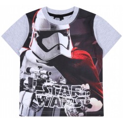 Szaro-czarny, dziecięcy t-shirt/koszulka Star Wars