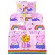Childrens&#039; Pink Peppa Pig Bedding Set