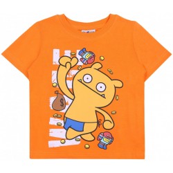 Pomarańczowy,chłopięcy t-shirt,koszulka PASKUDY