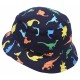 Dunkelblauer Hut für Jungen mit Dinos
