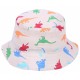 Childrens&#039; Beige Hat- Dinosaurs