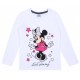 Weiß-graues Mädchen-Pyjama mit langen Ärmeln Minnie Mouse Disney