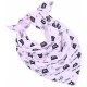 Pañuelo de cuello para niñas, color rosa con gatos