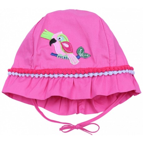 Sombrero para niñas, atado, color rosa oscuro