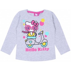 Szara melanżowa bluzka dziewczęca Hello Kitty