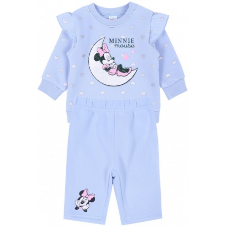 Jasnoniebieski dres niemowlęcy z falbanką Myszka Minnie DISNEY