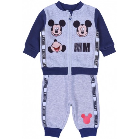 Szaro-granatowy dres niemowlęcy niemowlęcy Mickey Disney
