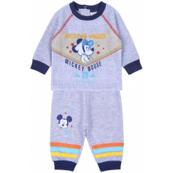 Szary melanżowy dres niemowlęcy Myszka Mickey Disney