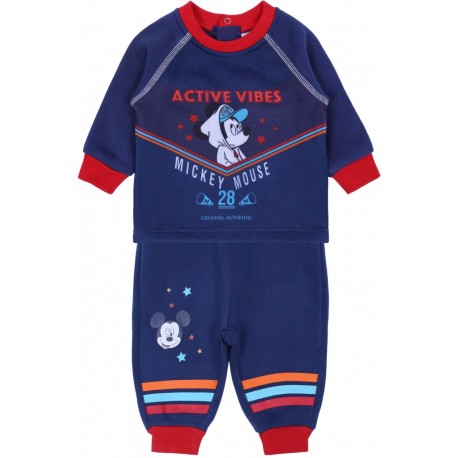 Dunkelblauer Baby-Anzug  Mickey Mouse Disney