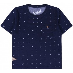 Granatowa koszulka t-shirt PRIMARK REBEL