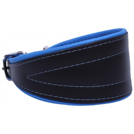 Schwarz-blaues Hundehalsband Chart Neo- 55 cm ZOOleszcz