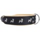 Collar de perro, negro-amarillo Bulldog Francés  65 cm