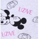 Szara koszulka na krótki rękaw, w powtarzający sie motyw Myszki Mickey