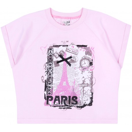 Różowa koszulka 'Paris' girl2girl ATMOSPHERE