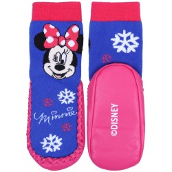 Calcetines cálidos, para niñas, suela antideslizante Minnie Mouse DISNEY