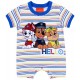 Boys&#039;s White Romper With Colourful Stripes Paw Patrol