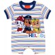 Boys&#039;s White Romper/Body With Colourful Stripes Paw Patrol