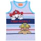 Camiseta gris con rayas coloridas + calzoncillos azules Paw Patrol