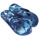 Boys&#039; Navy Blue Dinosaur Flip-flops
