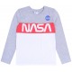 Szara piżama chłopięca z długim rękawem NASA