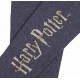 Ciemnoszare,bawełniane legginsy ze złotym nadrukiem Harry Potter