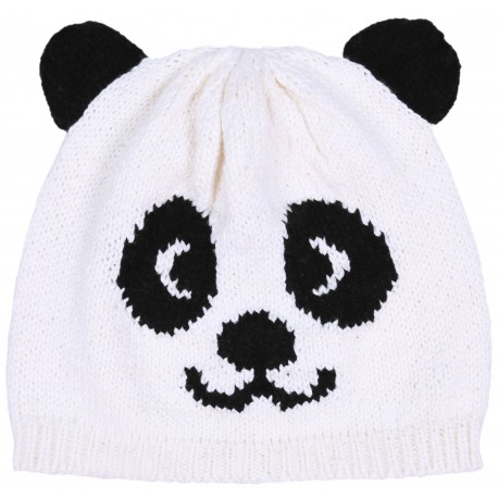 Kremowa czapka Panda PRIMARK ATMOSPHERE