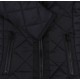 Girls Slippery Quilted Black Jacket