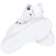 Sneakers bianche di eco-pelle con lacci