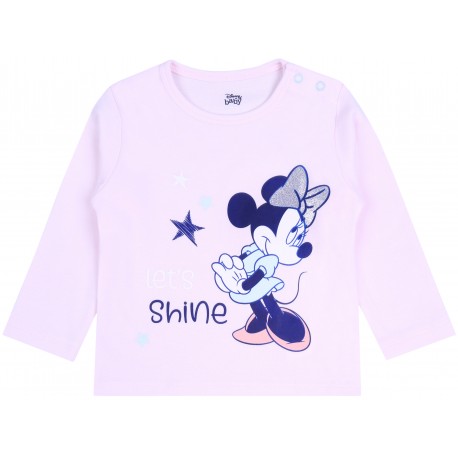 Różowa niemowlęca bluzeczka Myszka Minnie Disney