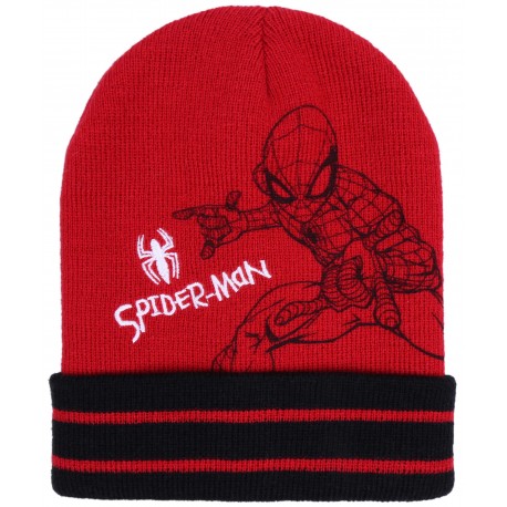 Czerwono-czarna  czapka Spider-man MARVEL