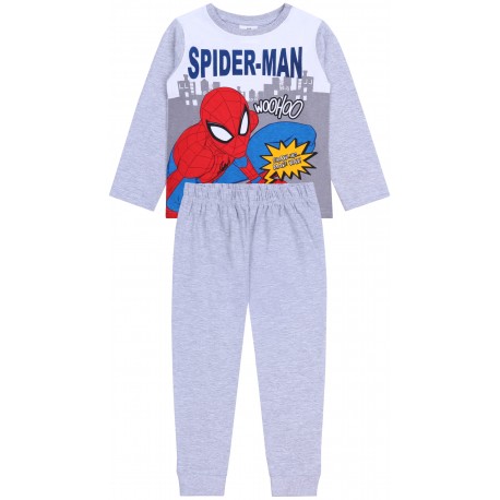 Szara, chłopięca piżama Spiderman MARVEL