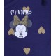 Granatowe spodnie dresowe w złote serduszka MYSZKA MINNIE Disney